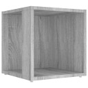 vidaXL Sidebord grå sonoma 33x33x34,5 cm konstruert tre