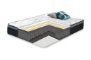 Fjermadrass HARMONY DELUX 160x200xH30cm - Grå/Hvit