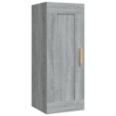vidaXL Veggskap gr? sonoma 35x34x90 cm konstruert tre