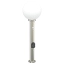 vidaXL Pullertlampe med sensor og stikkontakt 80 cm rustfritt stål IP44