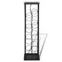 vidaXL Vinstativ for 8 flasker metall