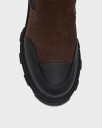 Ganni Boots Cleated Mid Chelsea Recycled Pelinova  Brun EUR 40