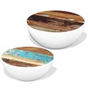  Bolleformede salongbord 2 stk gjenvunnet heltre 8718475995296