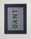 Gant Ullpledd med logo EVENING BLUE 130X180