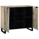  Serviesskap Hvit 90 x 33 x 75 cm heltre mango