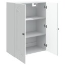 vidaXL Vegghengt skap Hvit 66 x 34,5 x 90 cm Konstruert tre