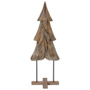  Juletre med stativ Brun 120 cm Heltre teak