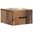 Vegghengt Nattbord 2 pcs Gammelt tre 34,5 x 33 x 20 cm