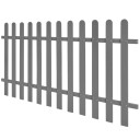 Stakittgjerde WPC 200x100 cm