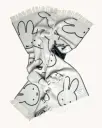 Maison Deux Miffy Pledd Hvit/Sort