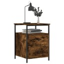vidaXL Nattbord 2 stk røkt eik 44x45x60 cm konstruert tre