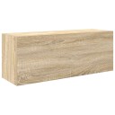  Veggskap til baderom sonoma eik 80x25x30 cm konstruert tre