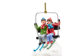 Edg Enzo De Gasperi Julekule ø10 cm hvit skiheis