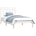 vidaXL Sengeramme hvit heltre 100x200 cm