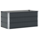 vidaXL Plantekassed Antrasitt 100 x 50 x 45 cm Galvanisert Stål