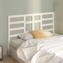 vidaXL Sengegavl hvit 126x4x104 cm heltre furu