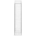 vidaXL Gabionkurv buet 100x50x220/240 cm galvanisert jern
