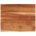  Vegghylle 90x80x3,8 cm rektangulær heltre akasie naturlig kant