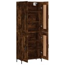  Highboard røkt eik 69,5x34x180 cm konstruert tre