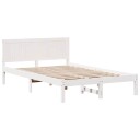  Hvit Sengeramme i Furu Hvit Massiv Furu 120 x 190 cm Holdbar