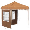 vidaXL Pop up Festtelt 195 x 195 x 245 cm Beige Oxford Stoff