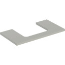 GEBERIT ONE benkeplate 900x470x30mm utskåret i midten hvit høykomprimert