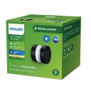 Philips Laven LED-vägglampa Rostfritt stål Svart IP44 Varmit 6W 600lm