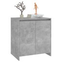 vidaXL Skjenk betonggrå 70x41x75 cm konstruert tre