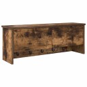  Vegghengt kleshenger Røkt eik 80 x 20 x 30 cm Konstruert tre