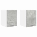  Hengende skap Riga 2 pcs Betonggrå og hvit 30 x 31 x 40 cm
