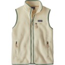 Patagonia W's Retro Pile Vest Natural W/Ellwood Green L