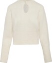 NOISY MAY Nmsloan L/S O Neck Keyhole Knit   EGGNOG   S