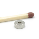 Neodym ringmagnet Ø 6/2 mm x 2,5 mm | Diametrisk magnetisering
