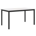 vidaXL Spisebord Hvit 150 x 90 x 75 cm Massiv furu