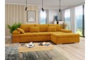 Naoma Sofa med Sjeselong 3 seter   Gul