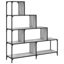  Bokhylle 4 etasjer grå sonoma 139x33,5x149 cm konstruert tre 8721012377752