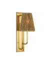 Visual Comfort Rui Sconce Antique Brass/Abaca Shade