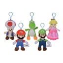 Super Mario Plysj Nøkkelring assortert