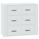 vidaXL Skjenk hvit 80x33x70 cm konstruert tre