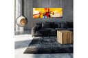 Bilde Crazy Serpentines 1 Part Orange Narrow 135x45   Artgeist sp. z o. o.