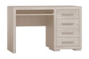 Skrivebord Ciborro 120 cm med Oppbevaring 4 Skuffer   Beige/Grå