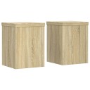 Plantestativer 2 stk sonoma eik 15x15x20 cm konstruert tre