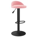 vidaXL Barkrakk rosa fløyel