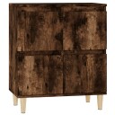 vidaXL Skjenk røkt eik 60x35x70 cm konstruert tre