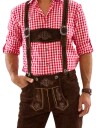 Joker Autentisk Brun Lederhosen i 100% Kvalitetskinn Strl M