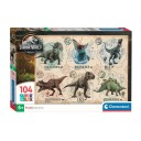 Clementoni Jurassic World Barnepuslespill 104 Brikker