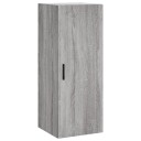  Veggskap grå sonoma 34,5x34x90 cm 8720845440343
