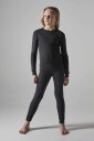 Craft Core Wool Merino Superundertøy Black Melange 98-104