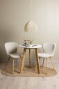 Venture Home   Spisegruppe Leonora med 2 stk stoler Lilja   Hvit