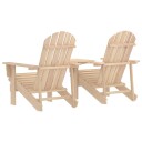 Adirondack hagestoler med tebord heltre gran
